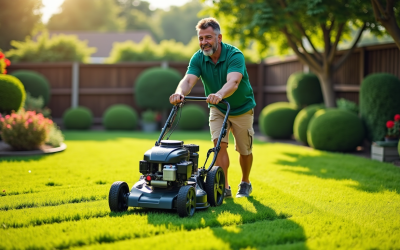 Comment s'équiper comme un pro pour entretenir sa pelouse et terrasser son terrain